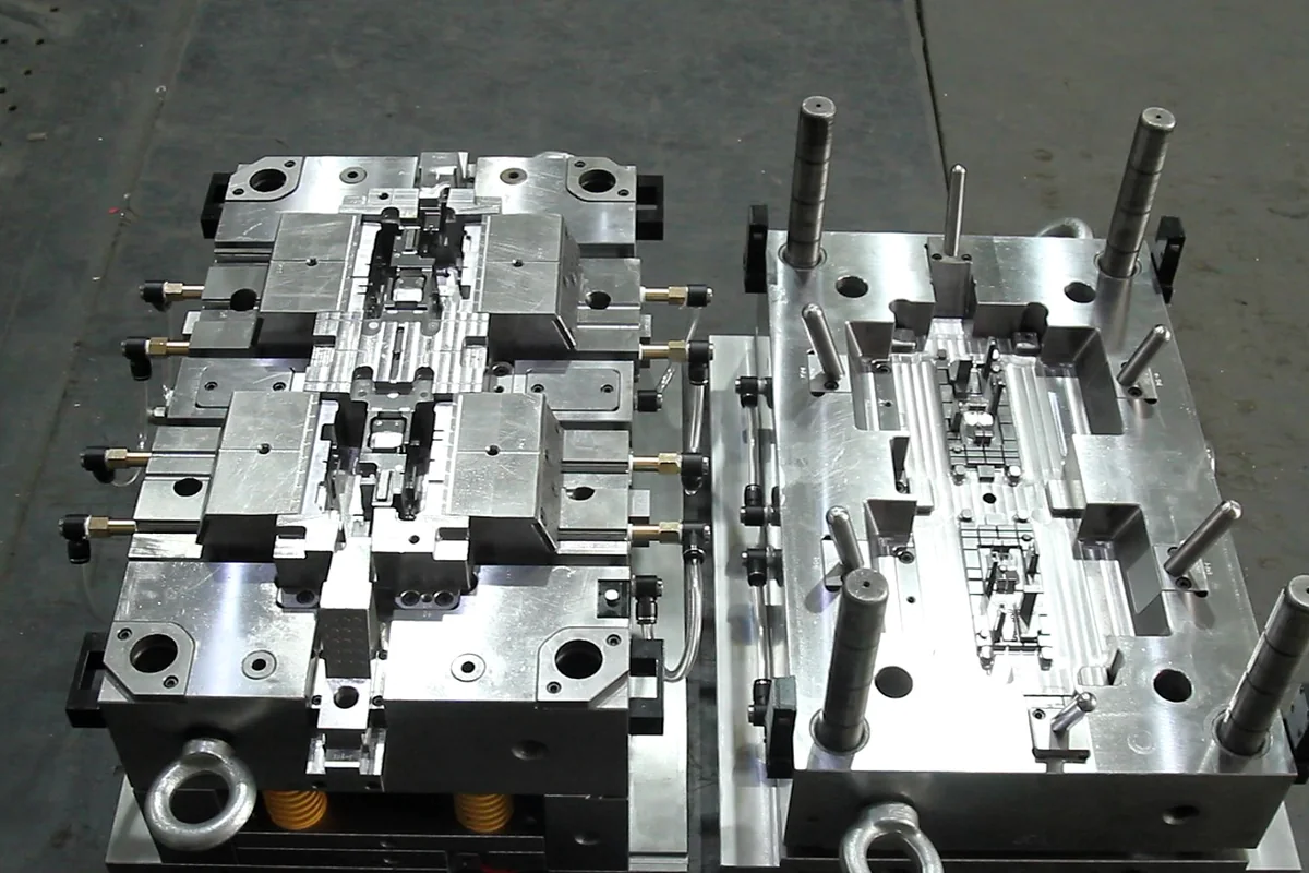 Completed multi-cavity injection mold tooling at RIXIN